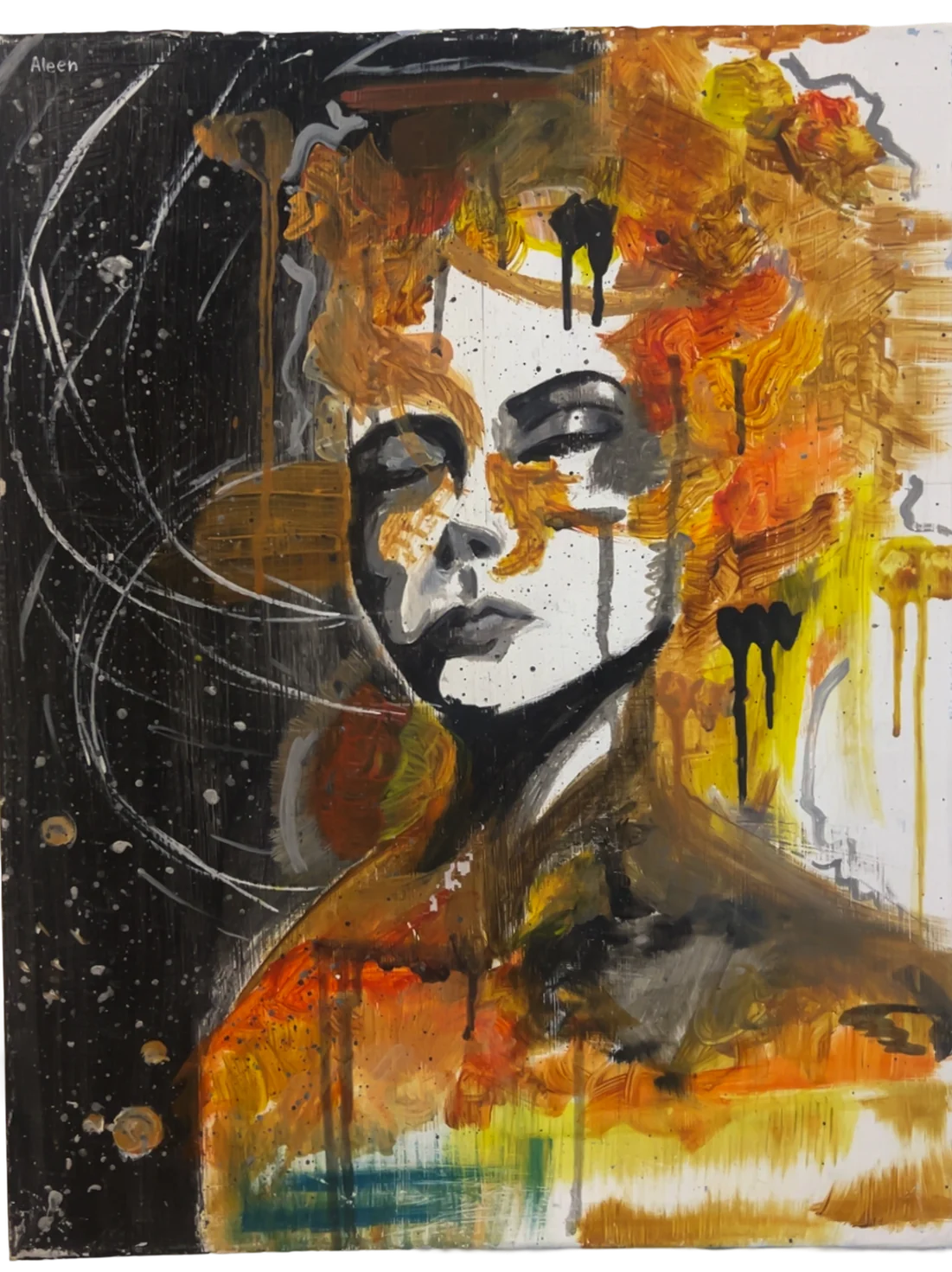 Original abstract painting on canvas
